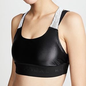 KORAL black and mesh Sportsbra